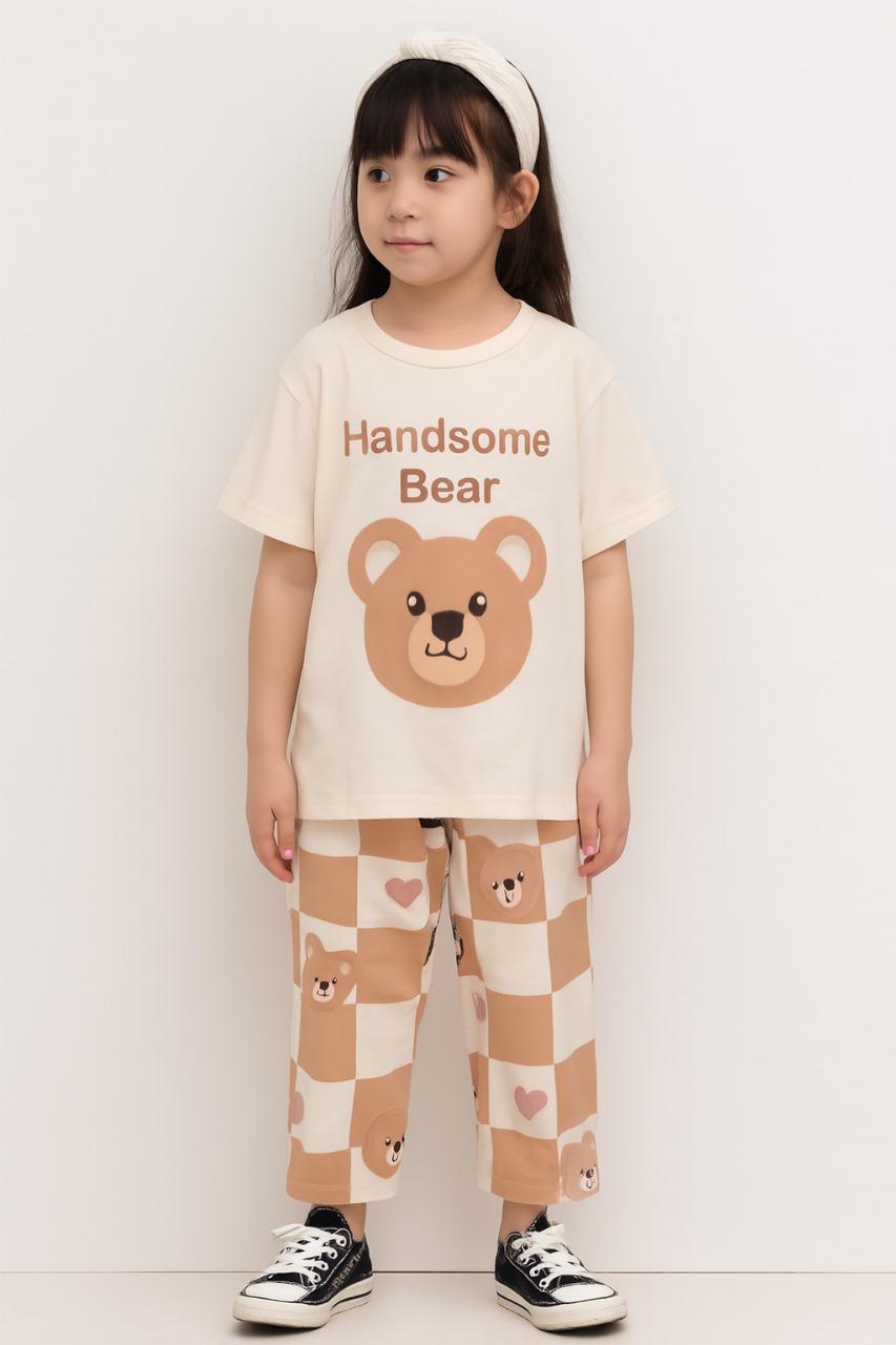 Brown Bear kids Printed Night Suit