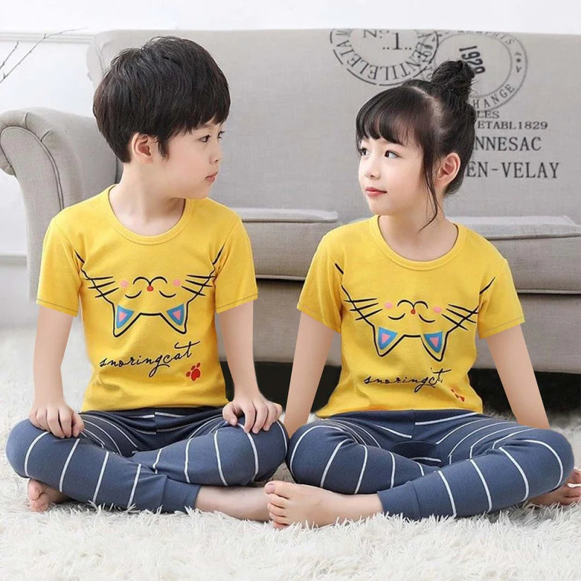 Cat Half Sleeve Kids Suit (Each