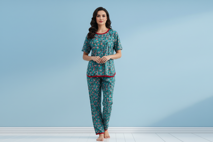 BERRY PATCH PRINTED SHIRT AND TROUSER