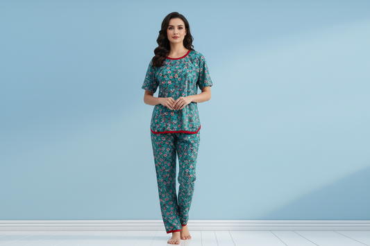 BERRY PATCH PRINTED SHIRT AND TROUSER