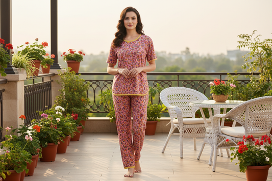 TWINBLOOM PRINTED SHIRT AND TROUSER