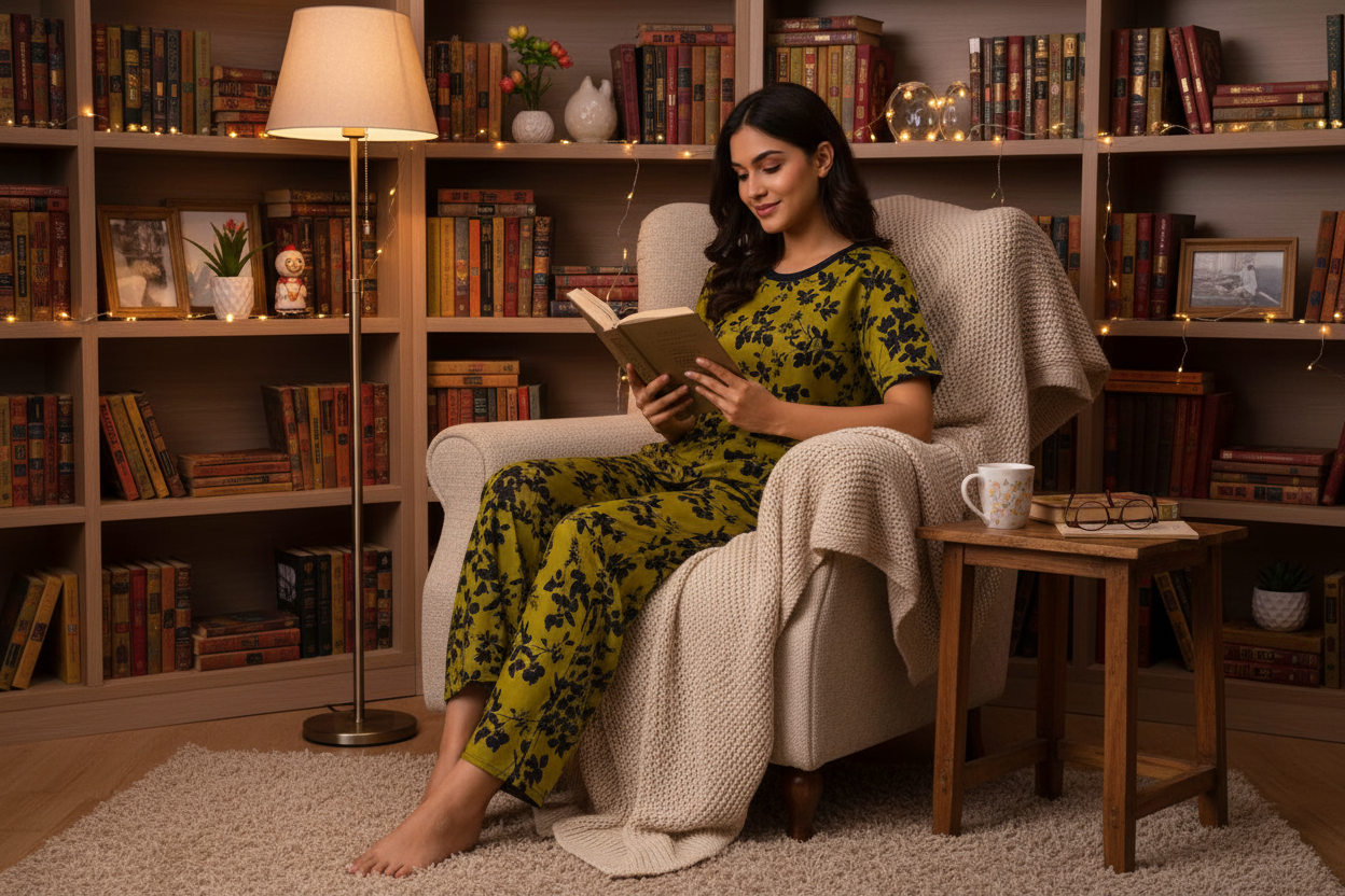 MIDNIGHT FLORA PRINTED SHIRT AND TROUSER