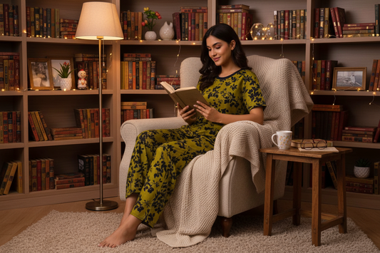 MIDNIGHT FLORA PRINTED SHIRT AND TROUSER