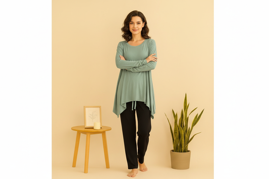 Helnay T-Shirt with Black Pajama